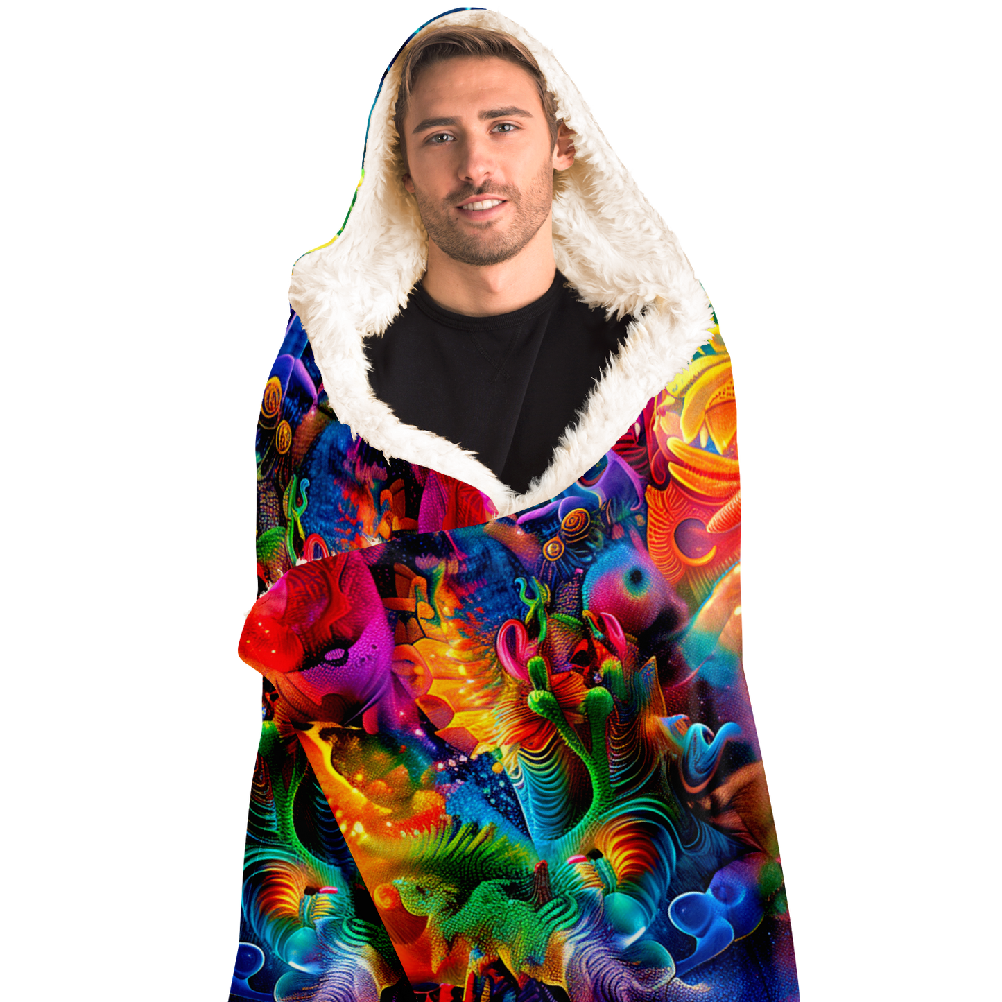 A Journey Through Dimensions - Hooded blanket