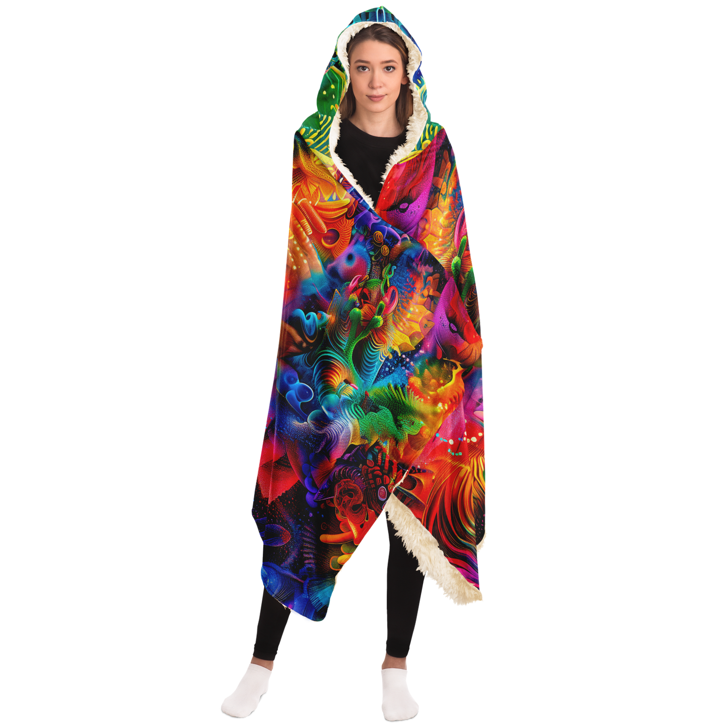 A Journey Through Dimensions - Hooded blanket