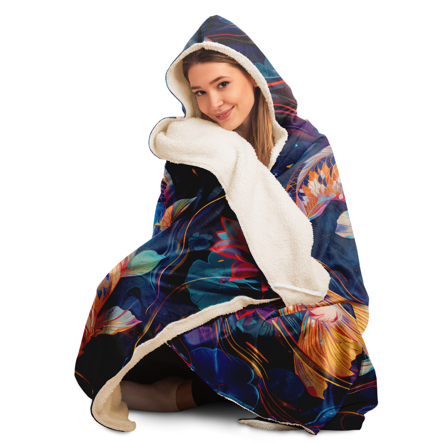 Koi Carp Dream- Hooded blanket