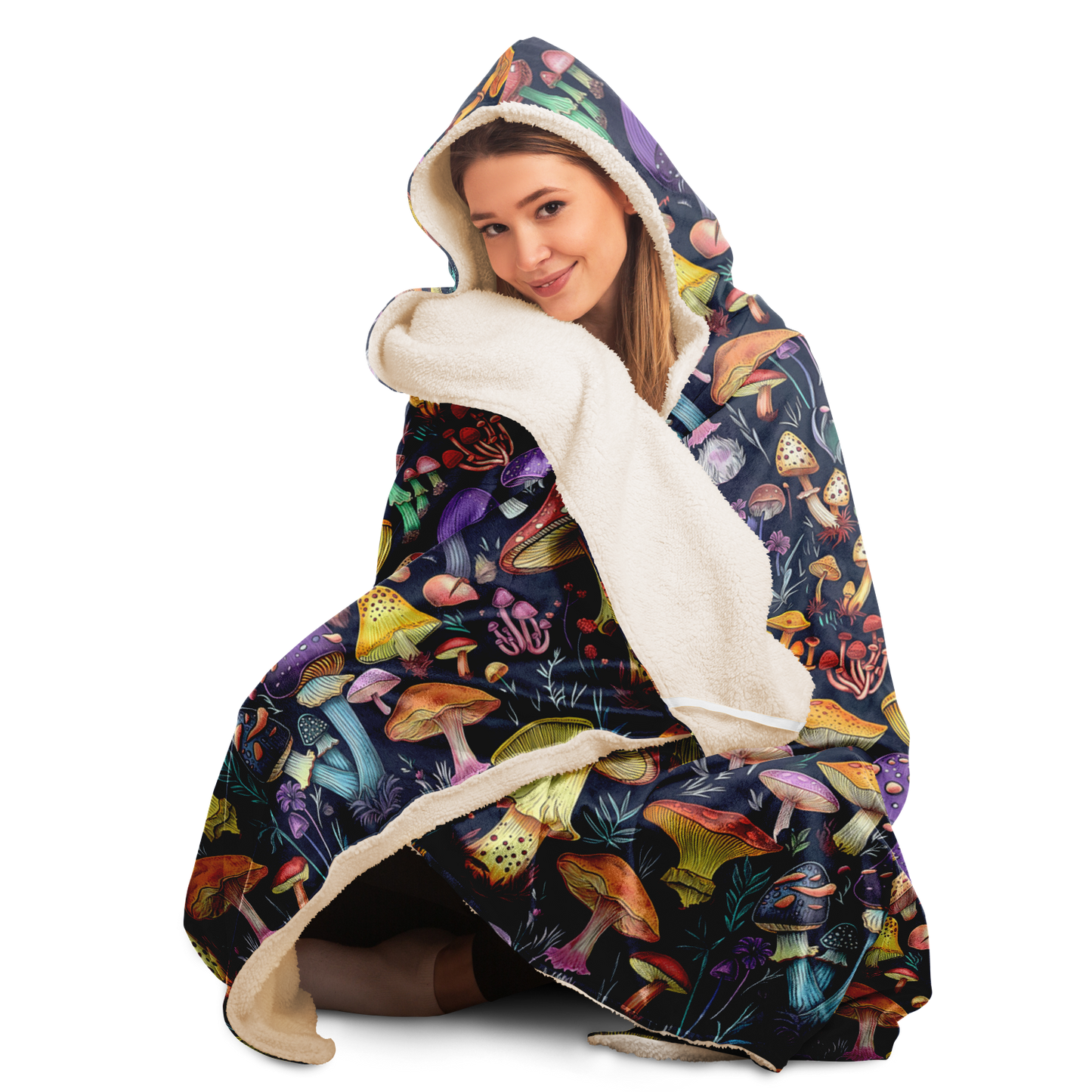 Mushroom Magic - Hooded blanket