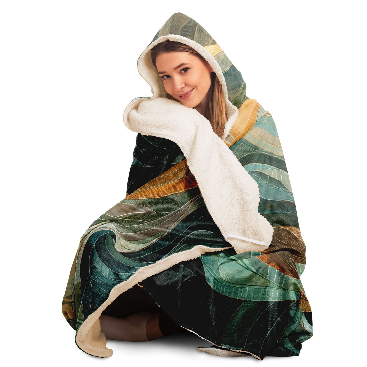 Salad Oil Style Ocean - Hooded blanket