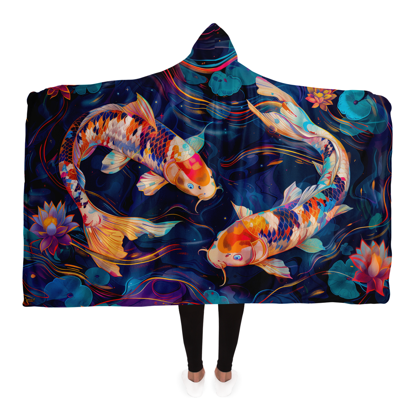 Koi Carp Dream- Hooded blanket