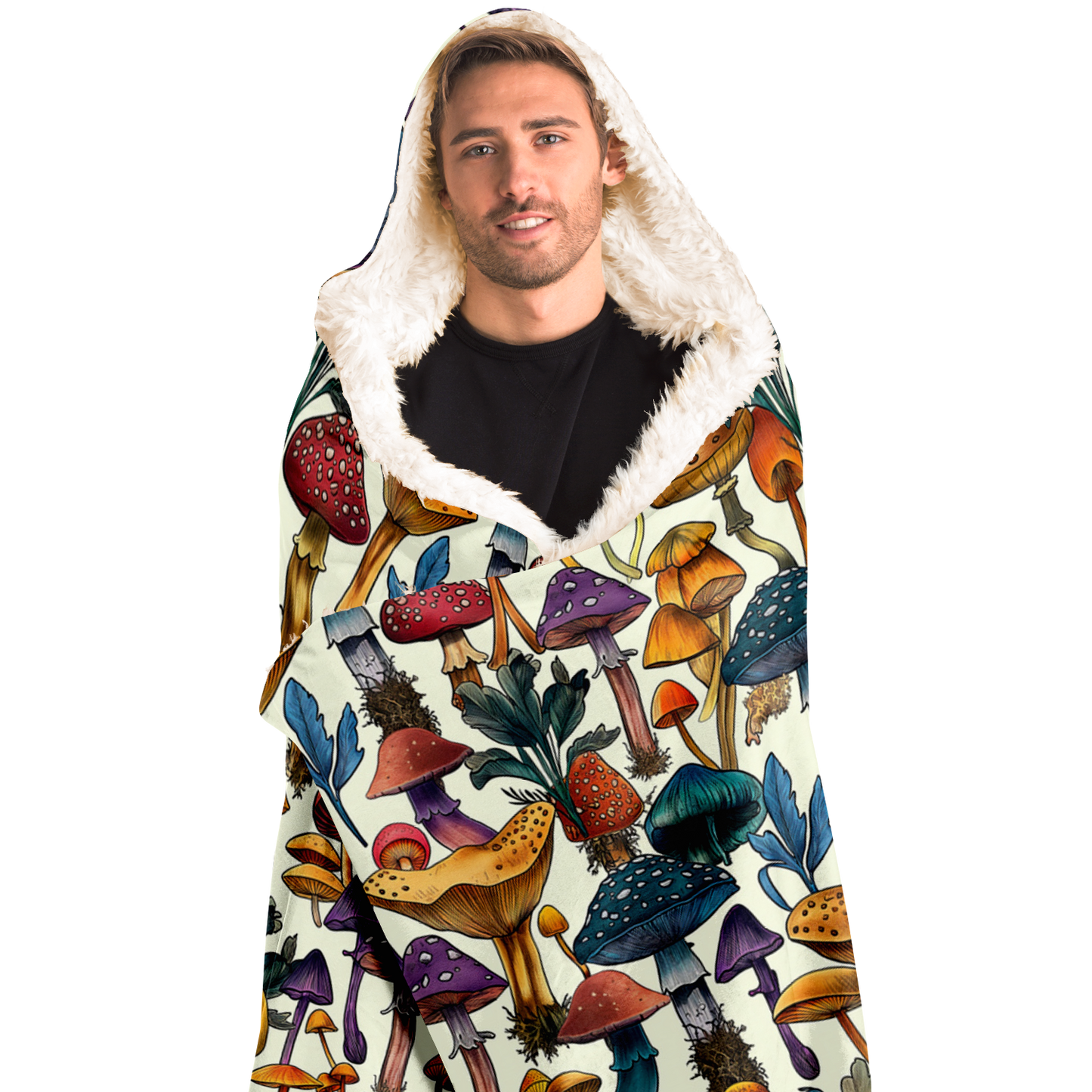 Mushroom Magic Light - Hooded blanket