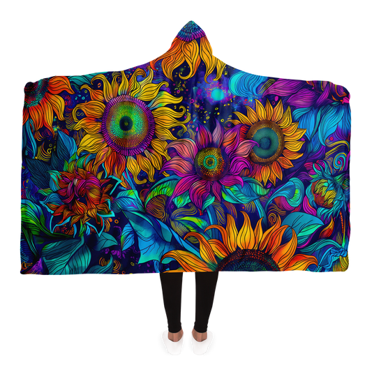 Sunflower Dream - Hooded blanket