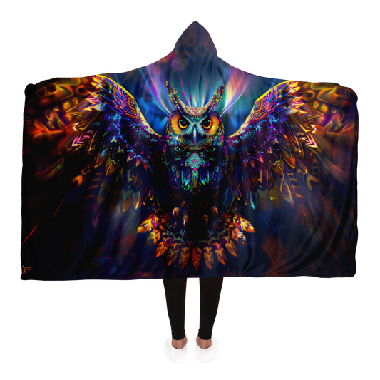 Psycho Owl - Hooded blanket