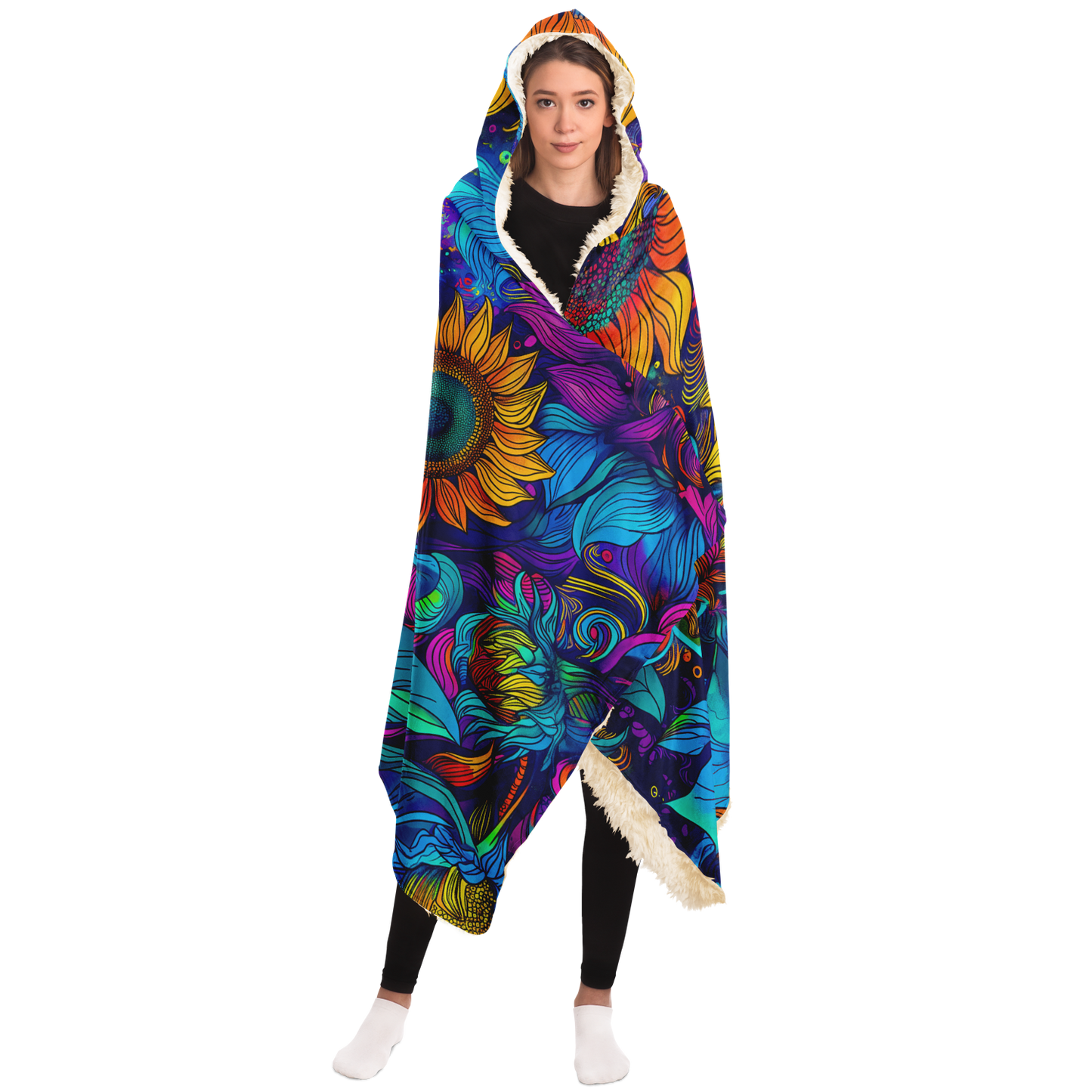 Sunflower Dream - Hooded blanket