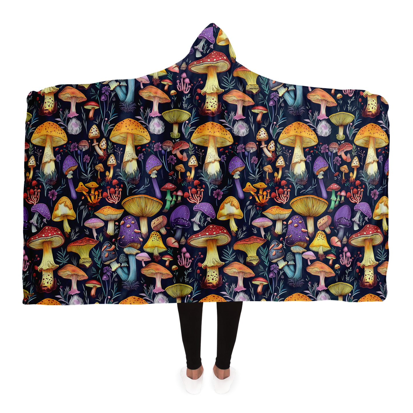 Mushroom Magic - Hooded blanket