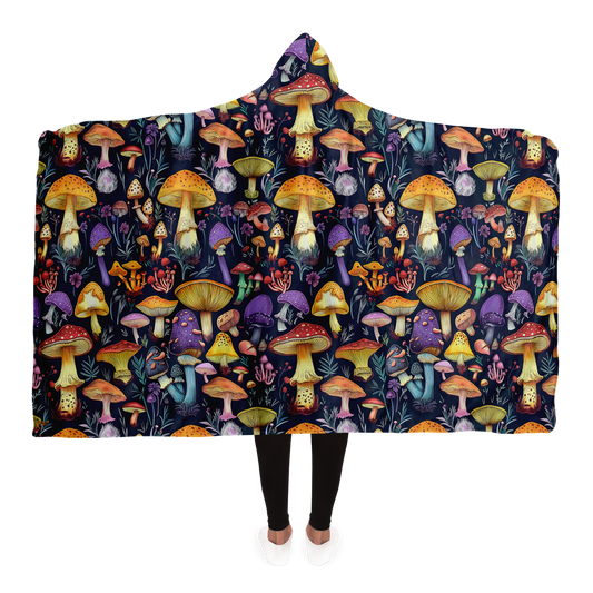 Mushroom Magic - Hooded blanket