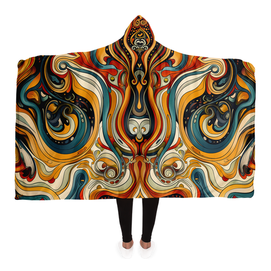 Art Nouveau Trip - Hooded blanket