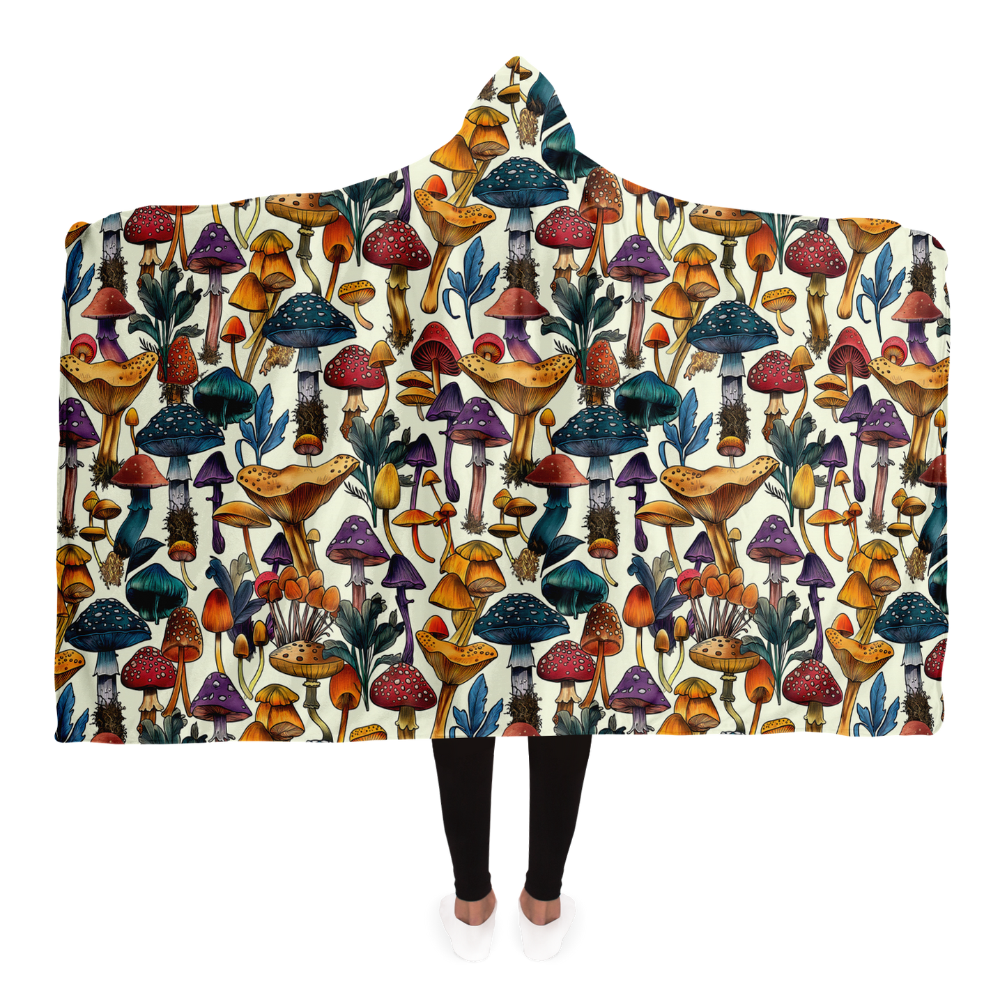 Mushroom Magic Light - Hooded blanket