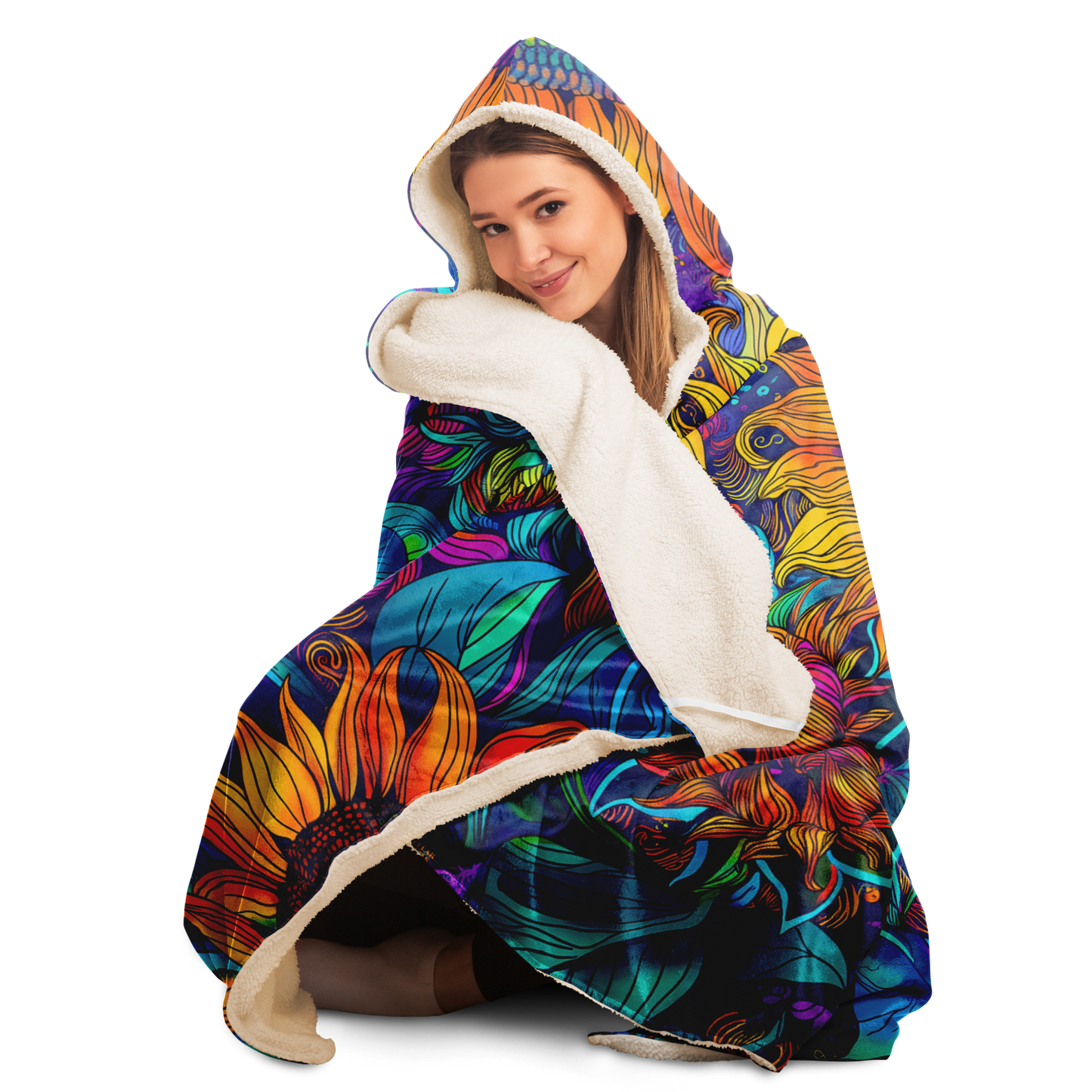 Sunflower Dream - Hooded blanket