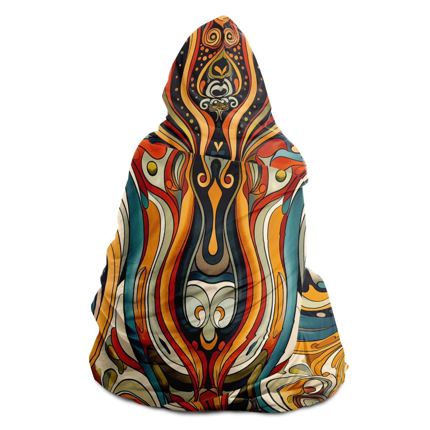 Art Nouveau Trip - Hooded blanket