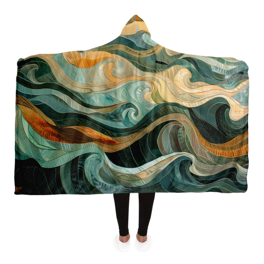 Salad Oil Style Ocean - Hooded blanket