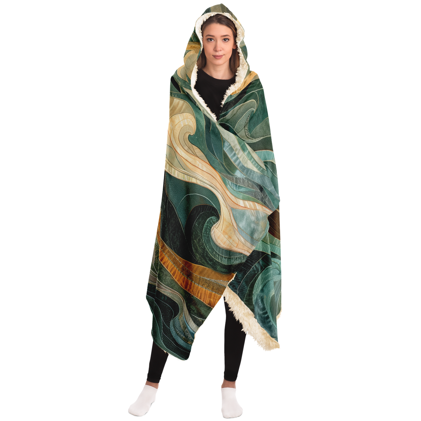 Salad Oil Style Ocean - Hooded blanket