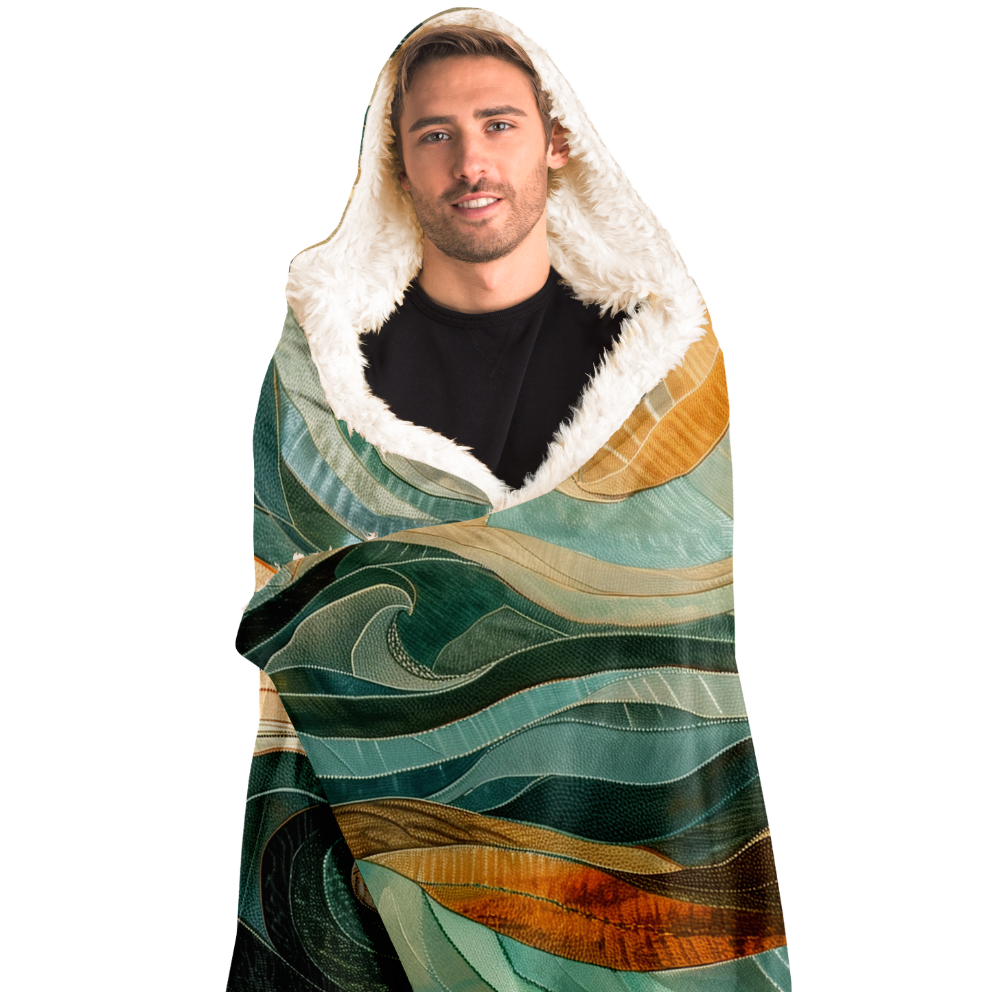 Salad Oil Style Ocean - Hooded blanket