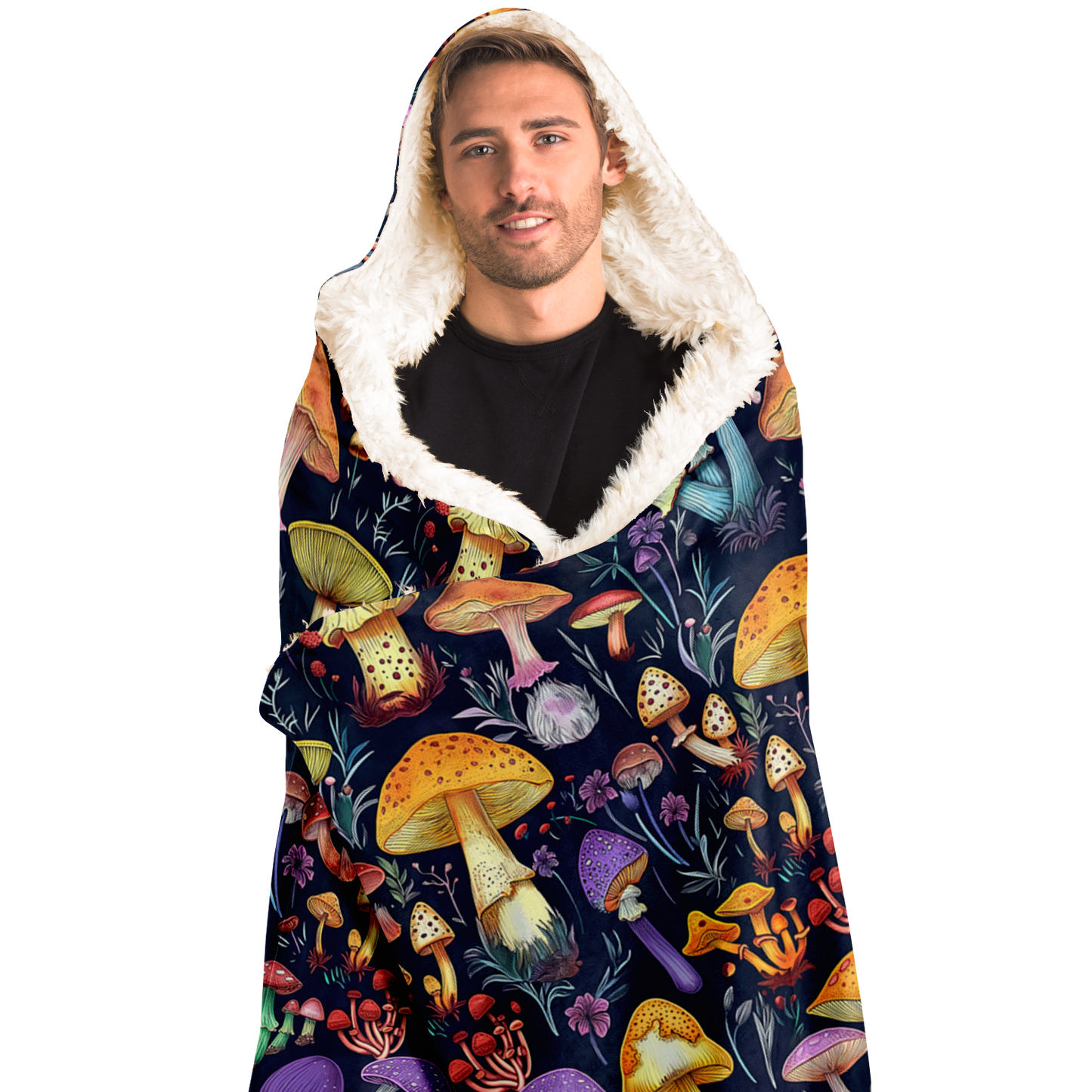 Mushroom Magic - Hooded blanket